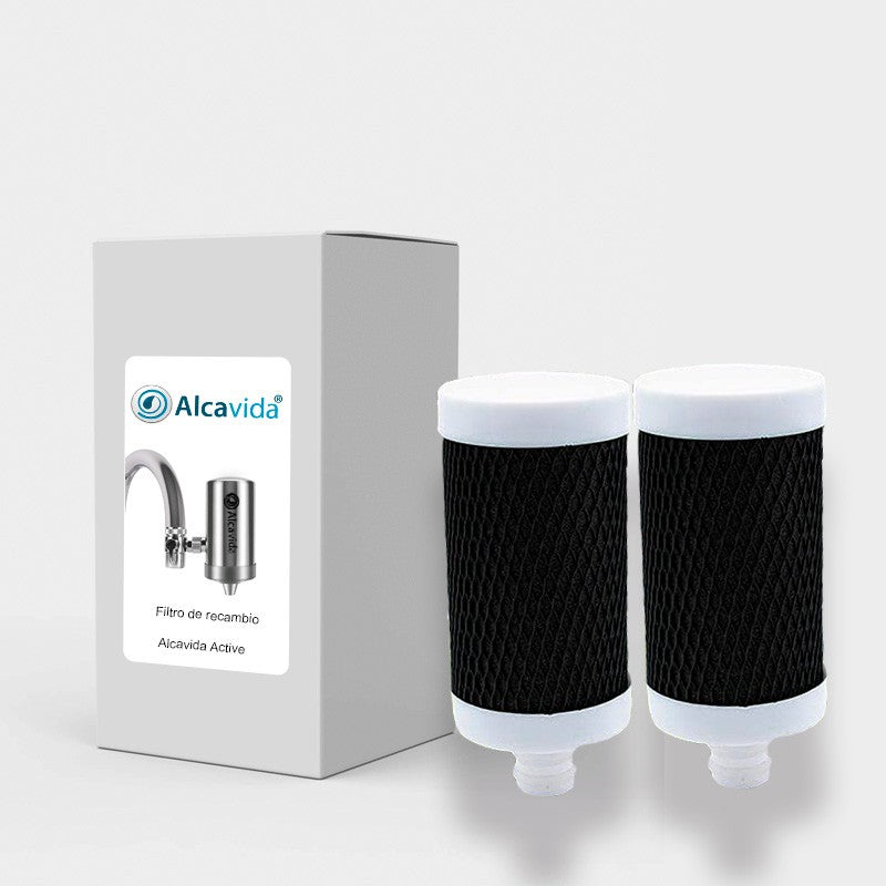 Cartucho recambio filtro de agua para el grifo Alcavida Active 2x