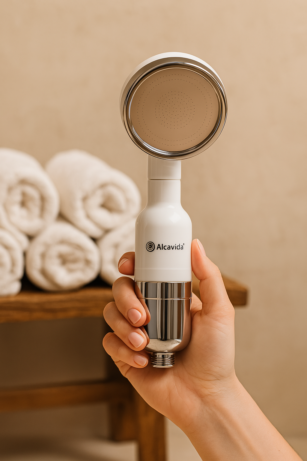 Filtro de ducha Terapéutico Alcavida |Mejora tu Piel, cabello .