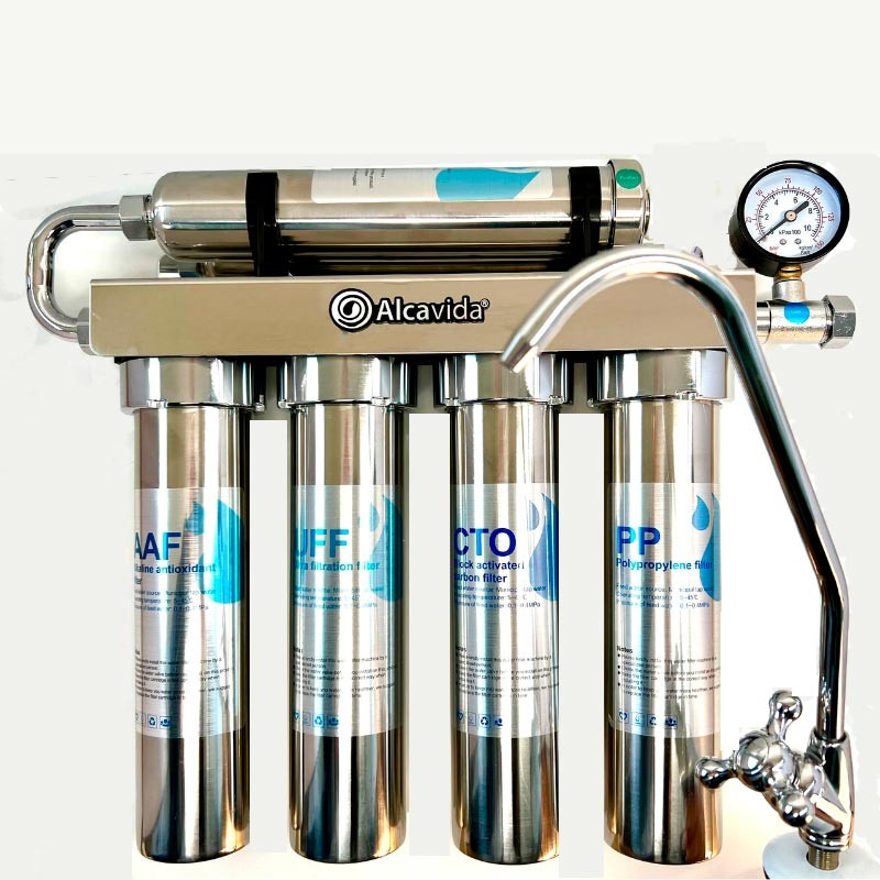 Filtro ionizador para agua alcalina e ionizada Alcavida | Purificación en 5 Etapas .
