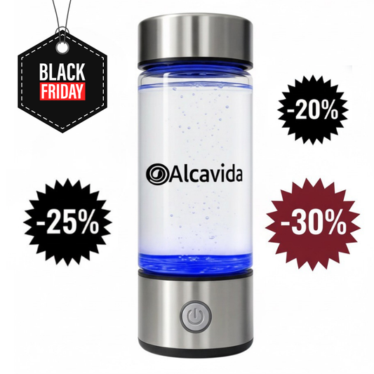 Botella hidrogenadora Alcavida H2 | Multiplica tu energía, reduce la inflamación del cuerpo.