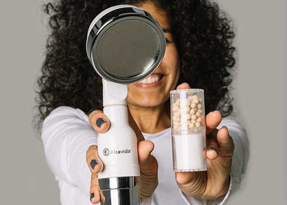 Filtro de ducha Terapéutico Alcavida |Mejora tu Piel, cabello .