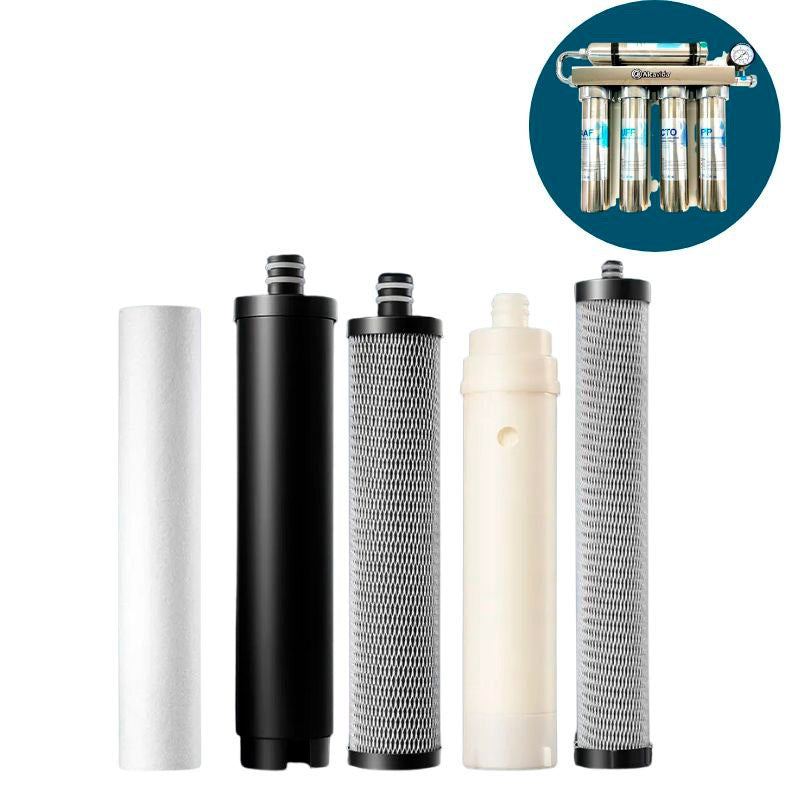 Set de recambio filtro ionizador de 5 etapas Alcavida