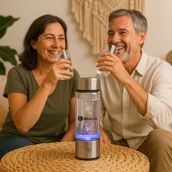 agua hidrogenada con el hidrogenador alcavida h2