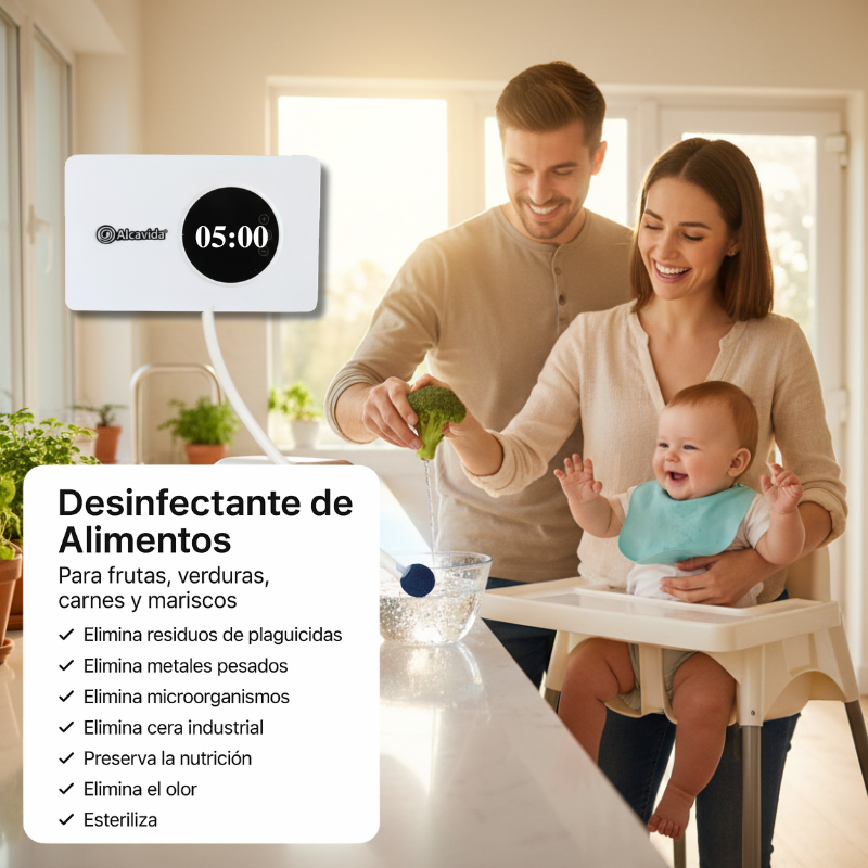 Ozonizador Alcavida | Limpie tus alimentos y hogar sin químicos mejora tu salud.