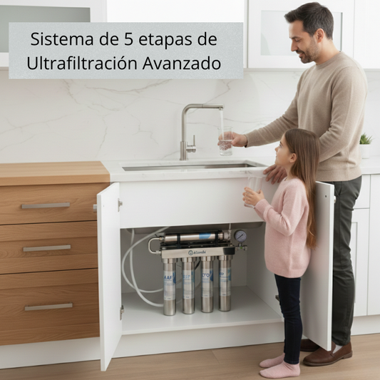 Filtro ionizador de agua alcalina 5 etapas| elimina los contaminantes del agua y el mal sabor.