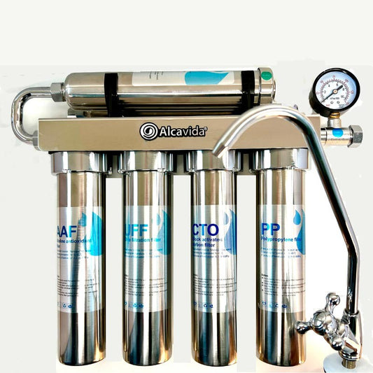 Filtro ionizador para agua alcalina e ionizada Alcavida | Purificación en 5 Etapas .