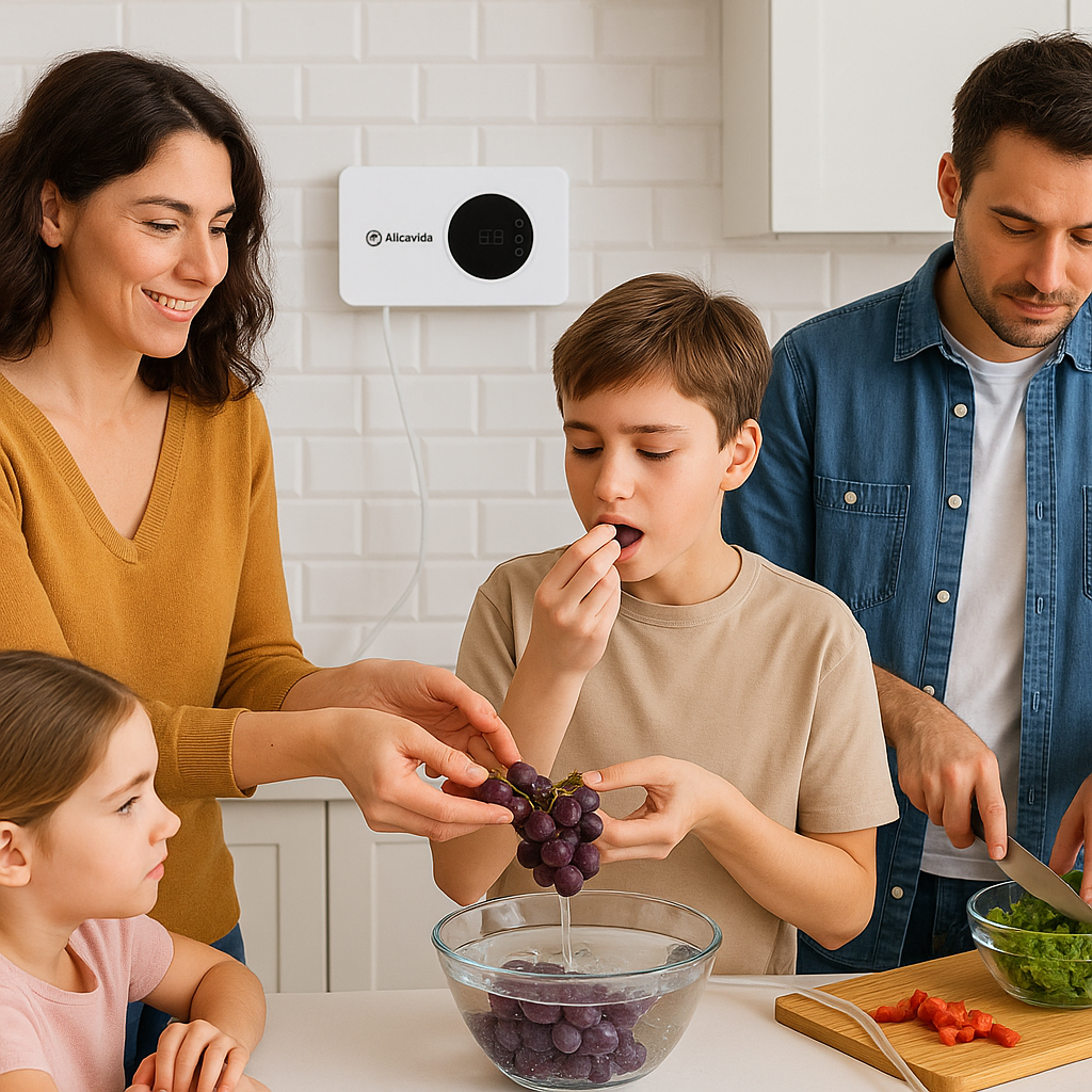 Ozonizador de aire y agua alcavida para limpieza de vegetales y frutas sin químicos 